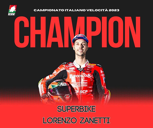Lorenzo Zanetti Campione Italiano Superbike